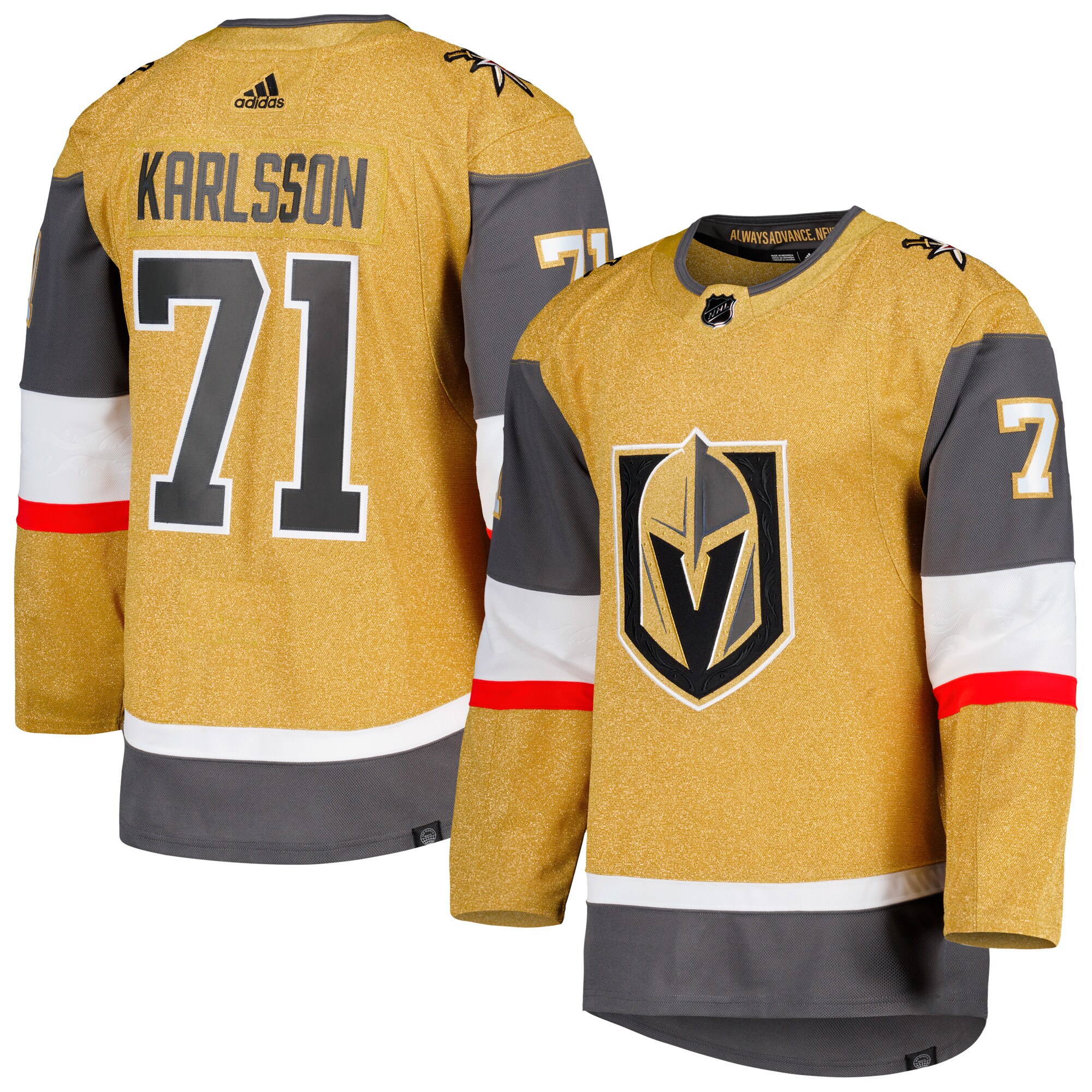 William Karlsson Vegas Golden Knights   Primegreen    Jersey – Gold