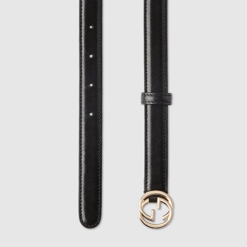 Belt with Interlocking G buckle