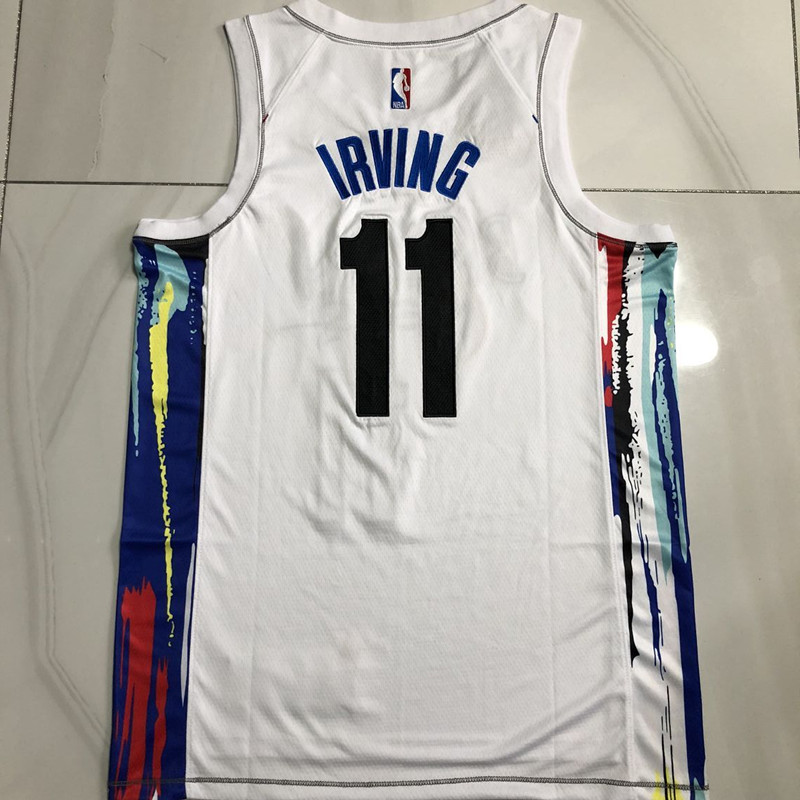 Kyrie Irving Brooklyn Nets White 11  MN