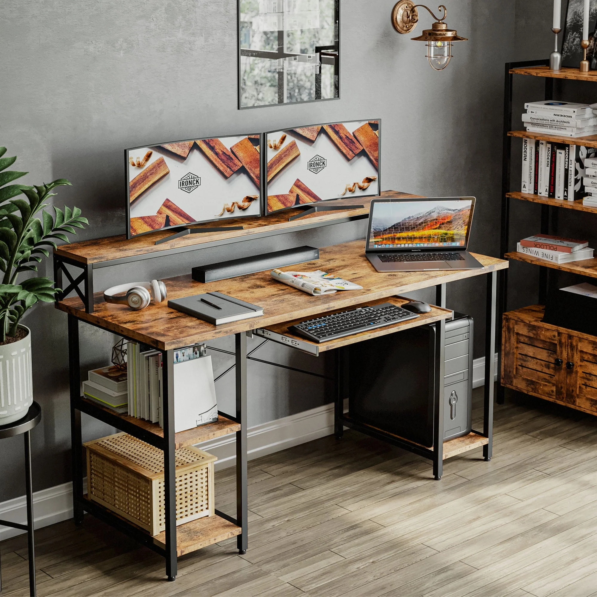 IRONCK Industrial Computer Desk 55