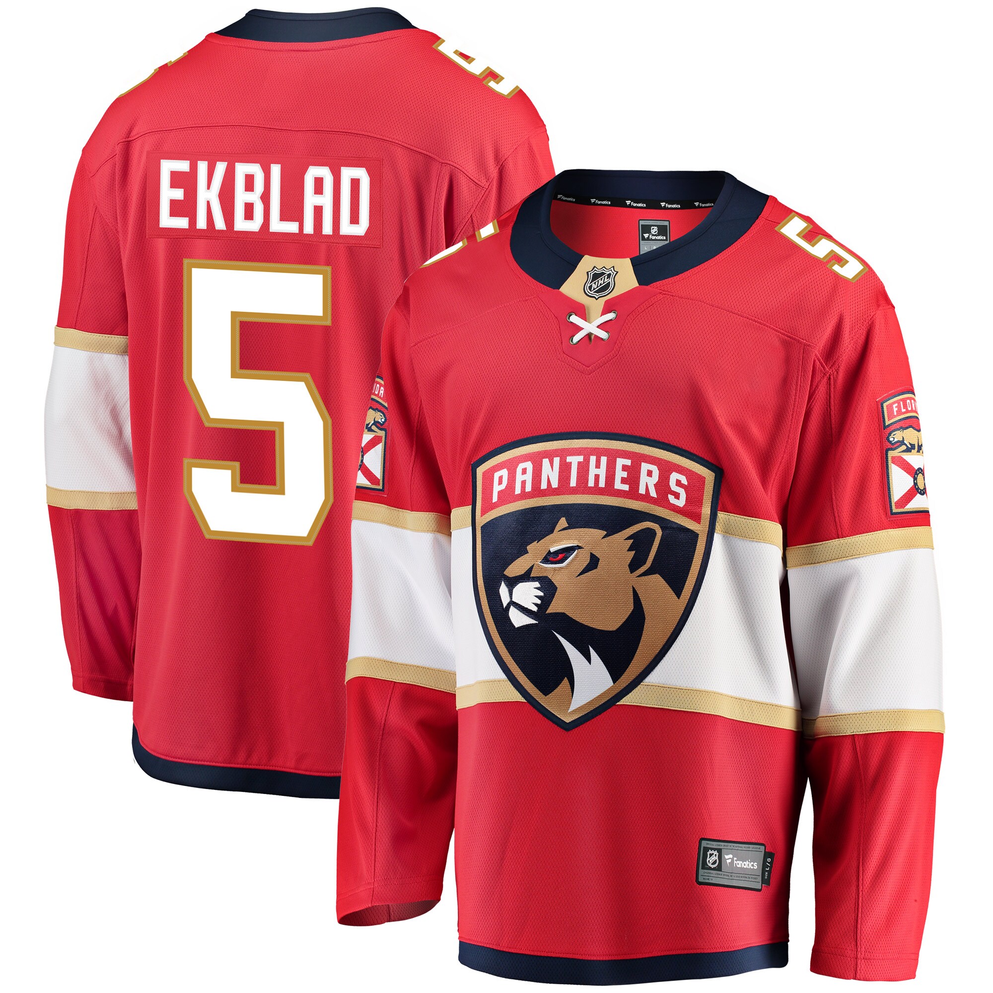 Aaron Ekblad Florida Panthers Fanatics Breakaway   Jersey – Red