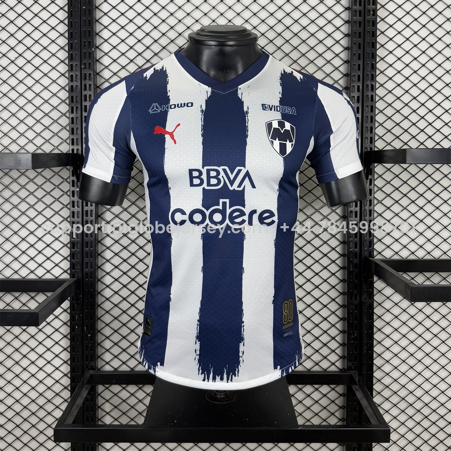 Rayados Monterrey 25-26 Home Stripes Jersey - Player Version
