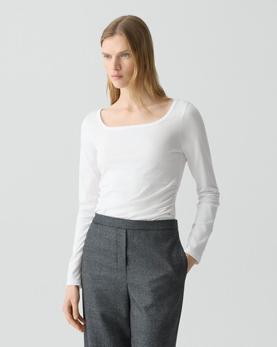 Square Neck Tee in Certified Organic Cotton