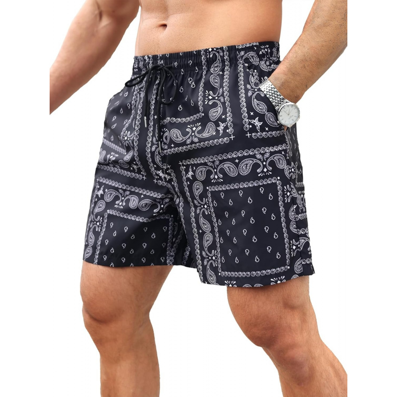 Men's Paisley Bandana Shorts 3 Packs