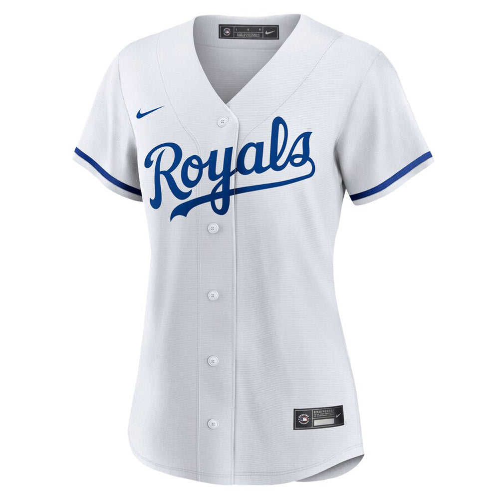 Women's Kansas City Royals Bobby Witt Cool Base Replica Home Jersey - White