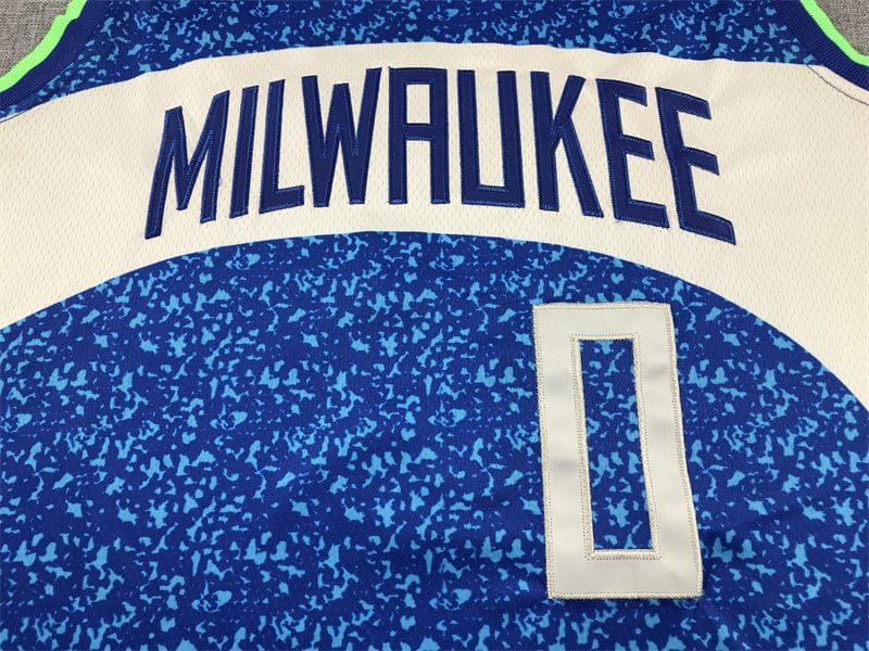 Men's Jersey 2024 Season Bucks #0 Blue City Edition LILLARO