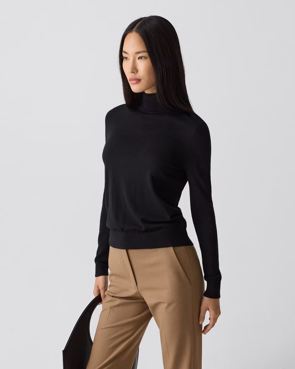 Turtleneck Sweater in Regal Wool