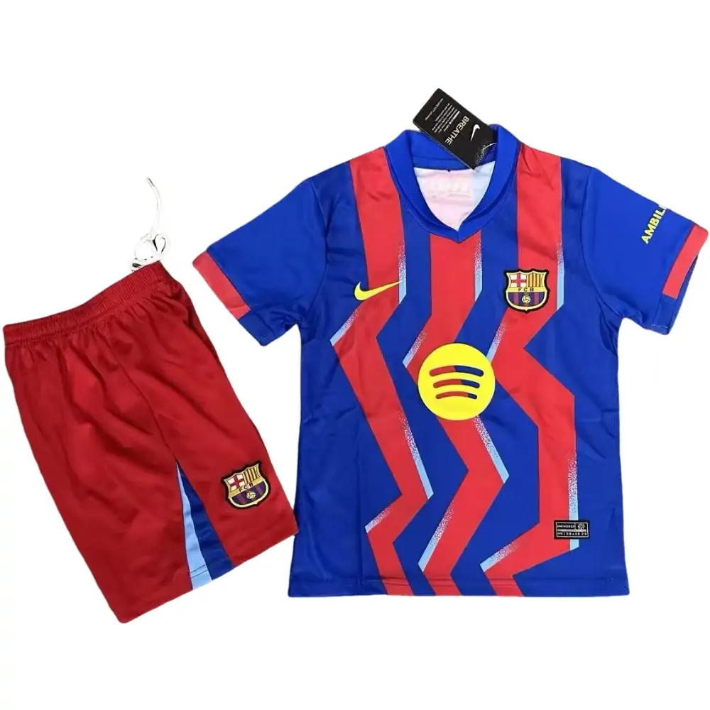 2025-26 Barcelona Third Away Jersey Children's Set - Fans Edition