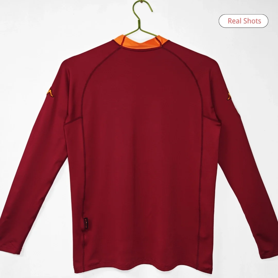 Roma 2000/01 Home Retro Soccer Long Sleeve Jersey