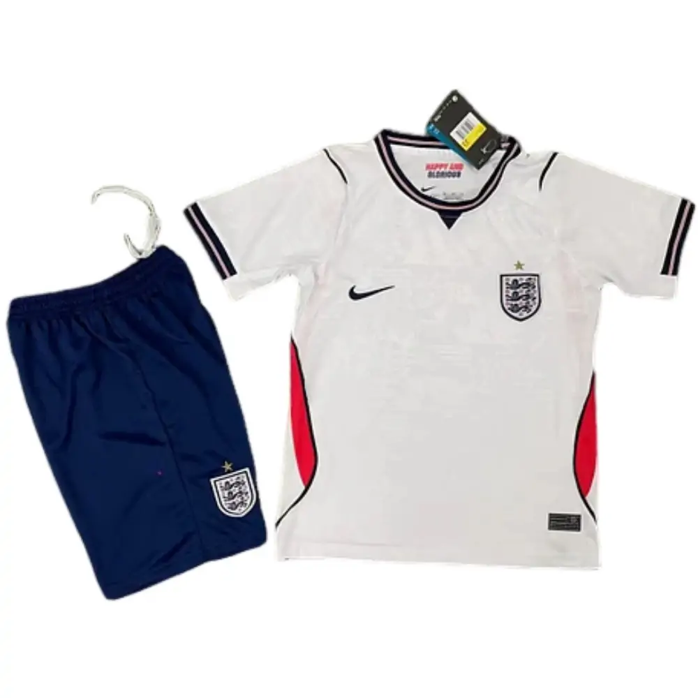 2026 World Cup England Home Kit - Short Sleeve Children's suit Fans Edition