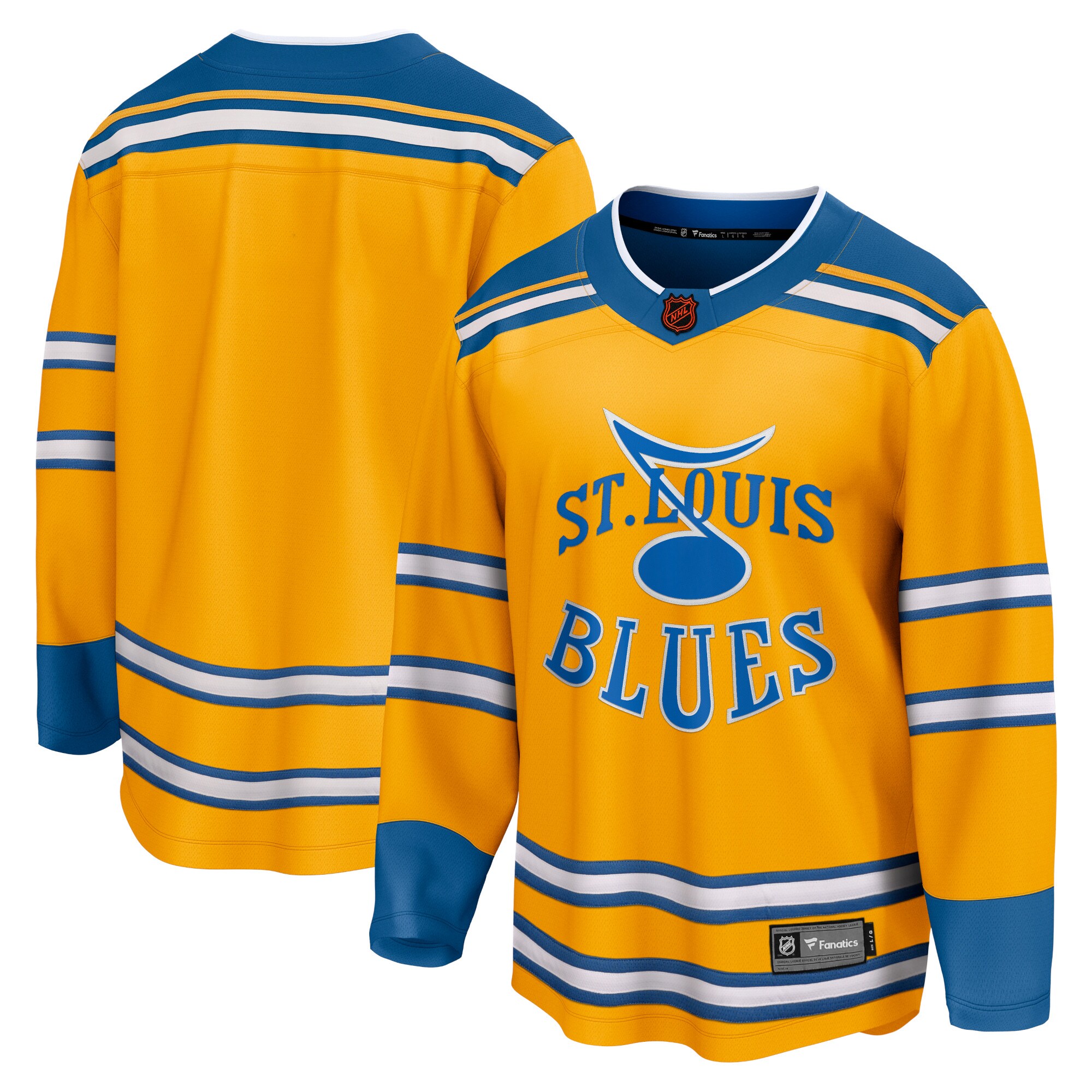 St. Louis Blues Fanatics Special Edition 2.0 Breakaway Blank Jersey – Yellow