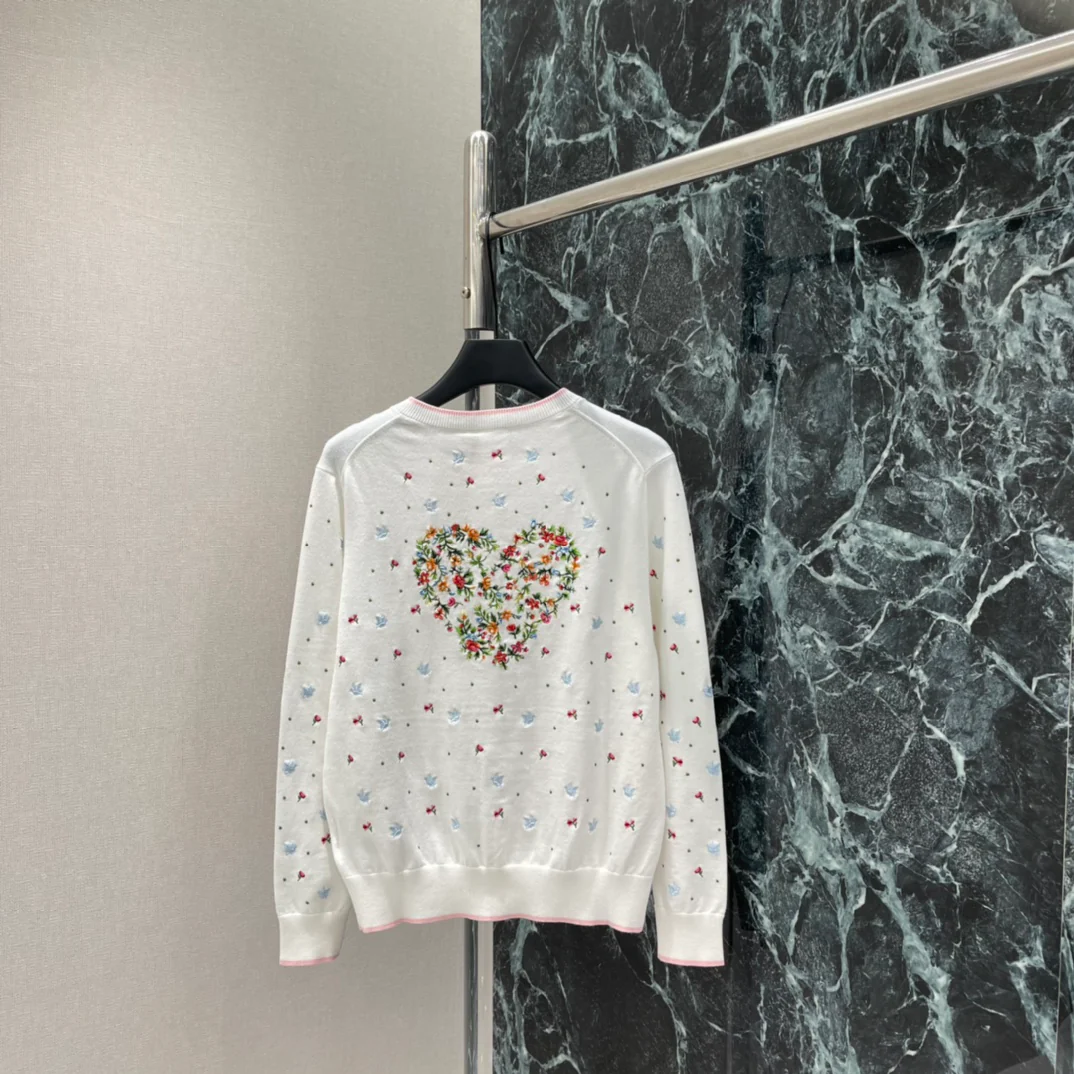 26 New Arrival: Peace Dove Embroidered Knit Cardigan