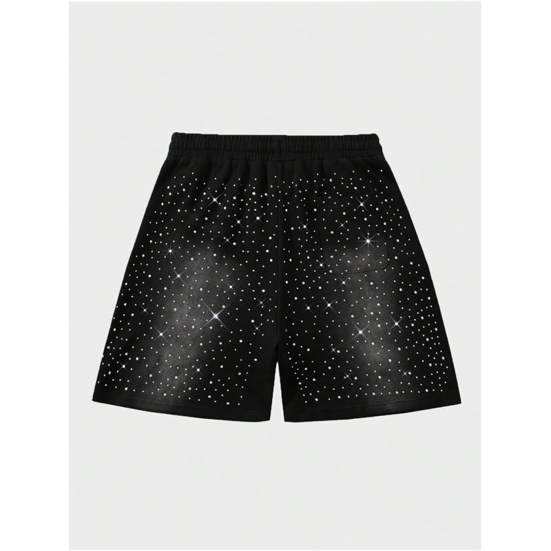 Men's Y2k Rhinestone Shorts Drawstring