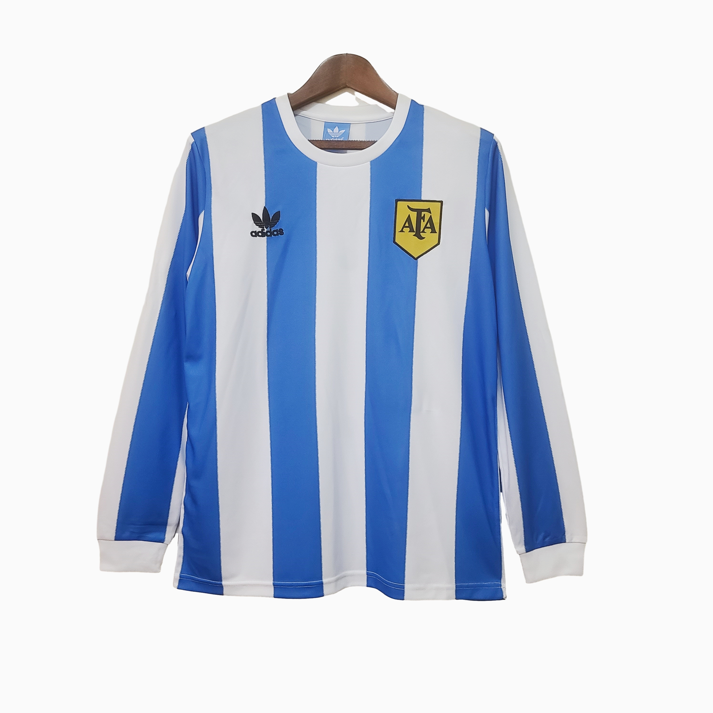 Retro Argentina 1978 Home Stadium Long Sleeve Jersey