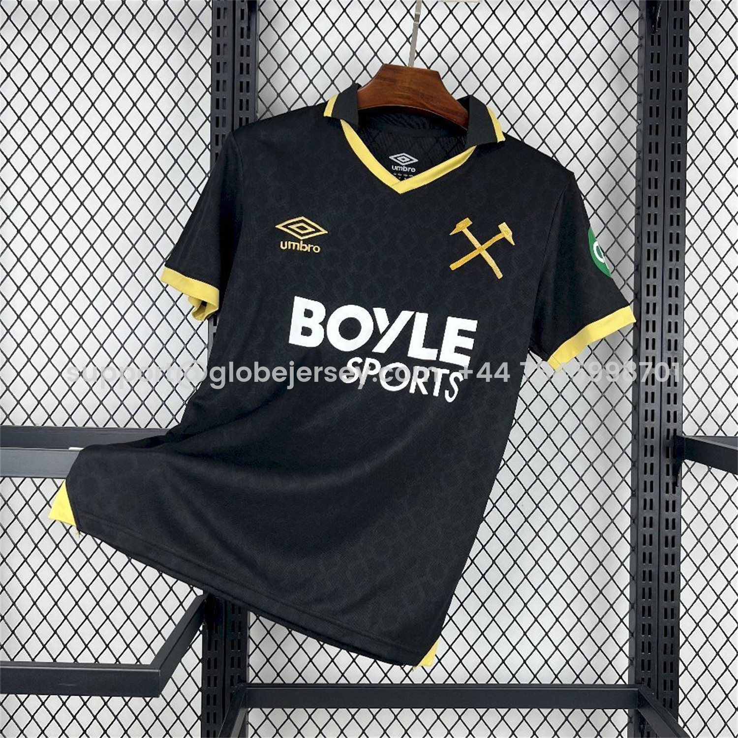 West Ham United 25-26 Third Black Jersey - Fans Version