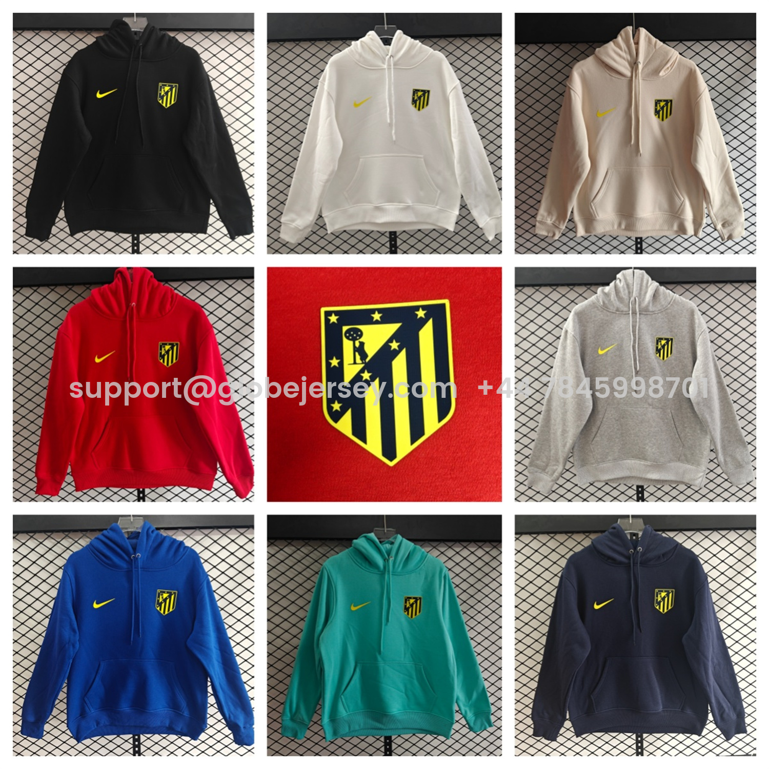 Atletico Madrid 25-26 Originals Terrace Icon Unisex Pullover Hoodie