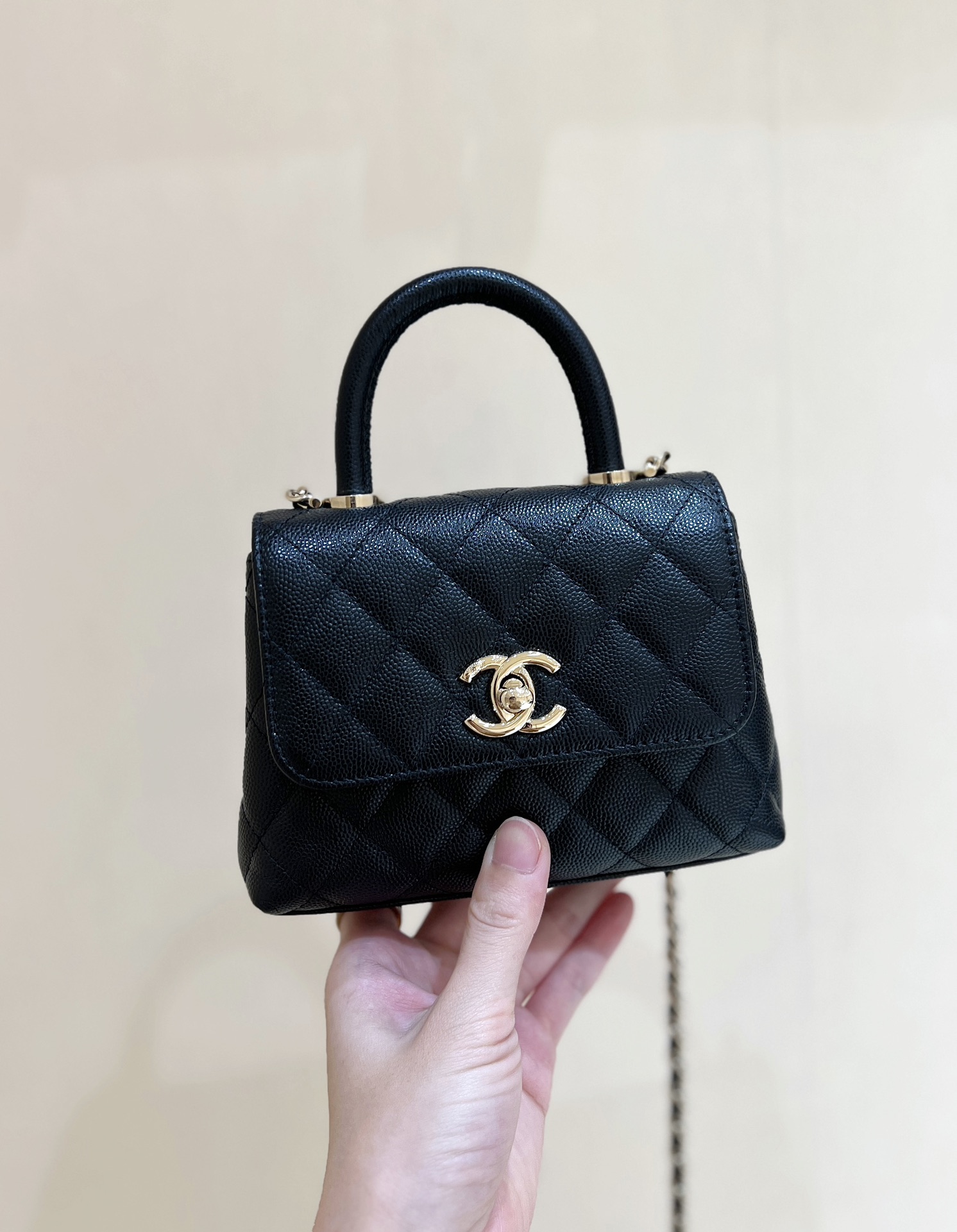 [15A] Chanel Nano Coco Top Handle Flap Bag