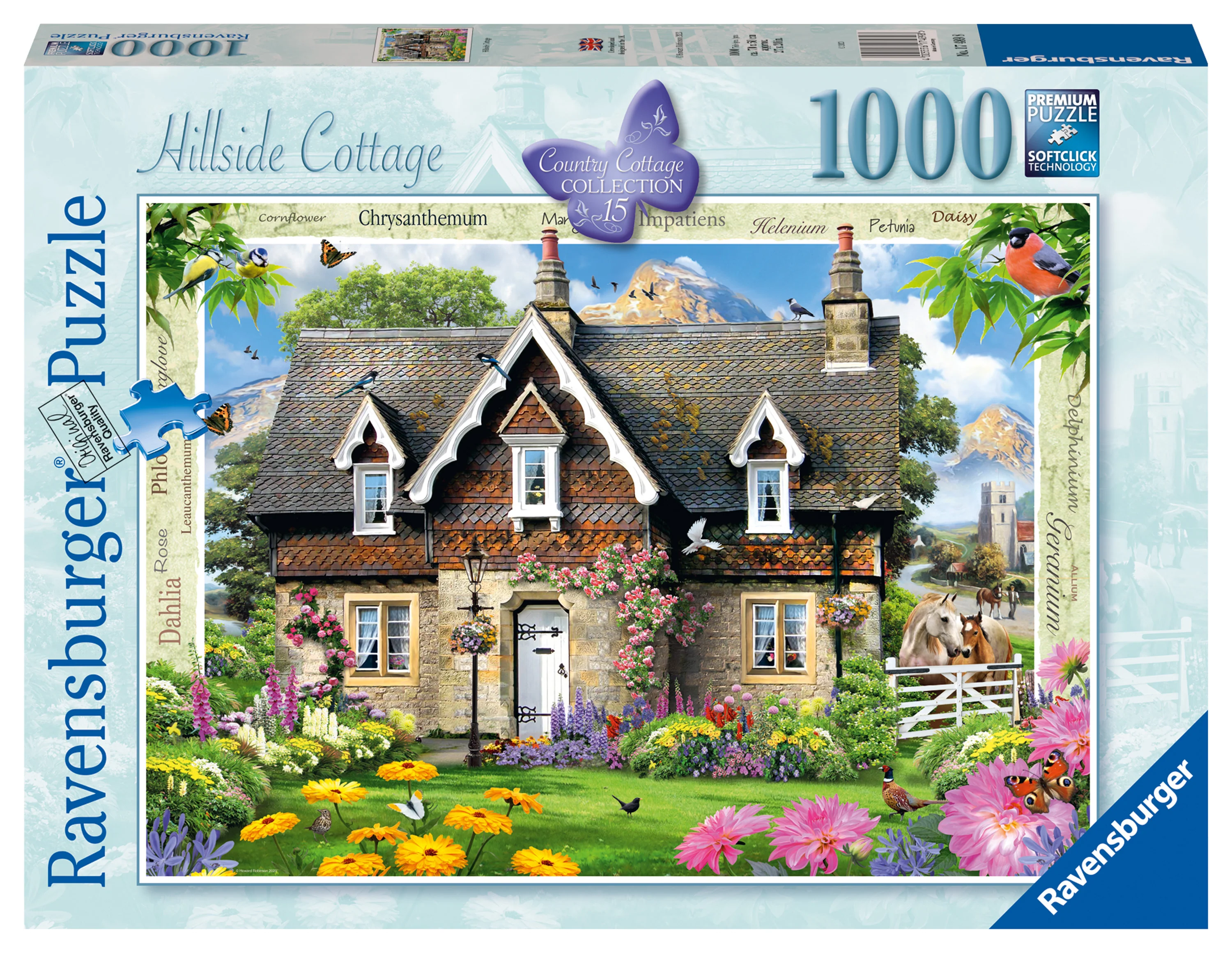 Hillside Cottage – 1000 Piece Jigsaw Puzzle (Ravensburger)