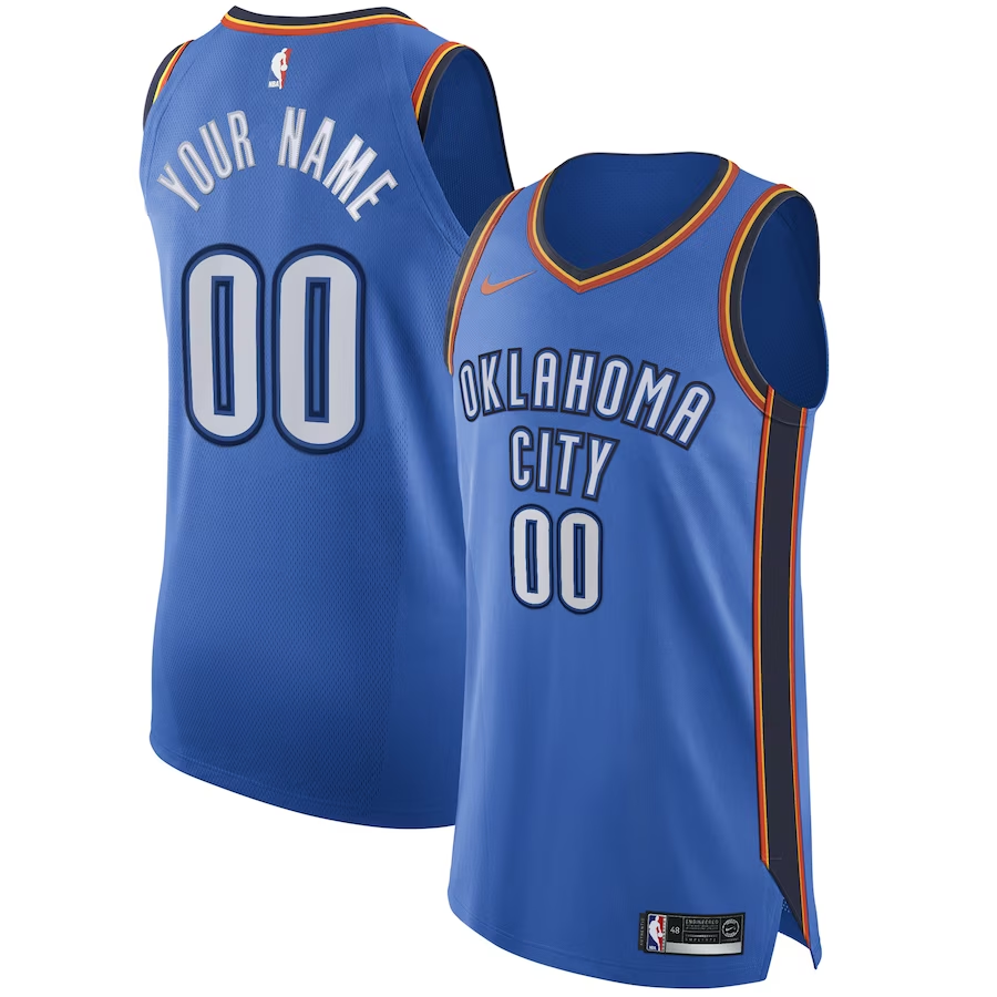 Custom Oklahoma City Thunder AUTHENTIC Jersey
