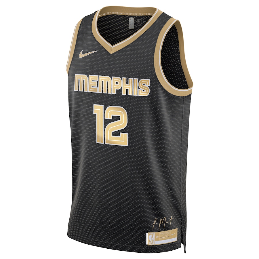 Unisex Memphis Grizzlies Ja Morant Black Select Series Swingman Jersey