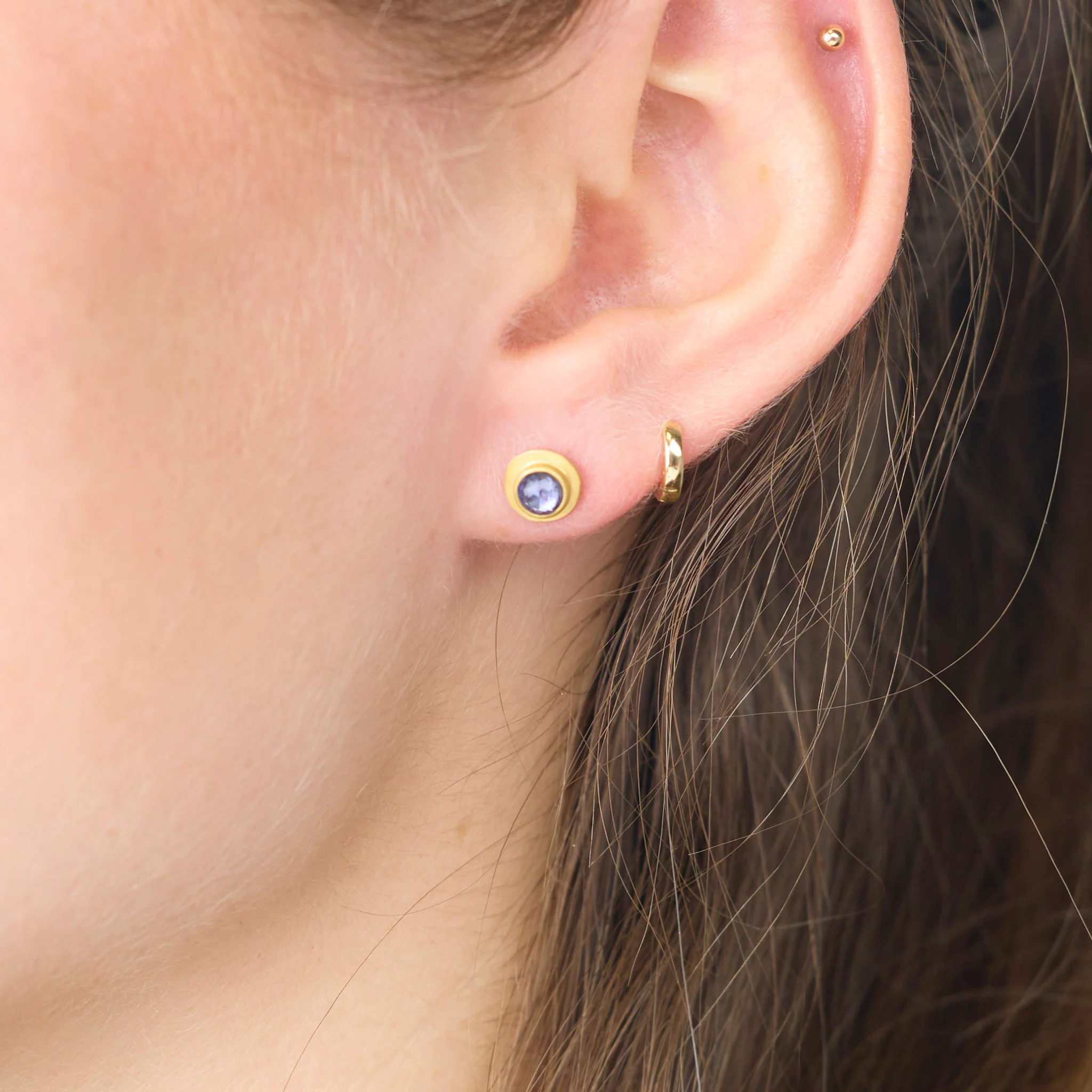 Blue Sapphire Stud Earrings