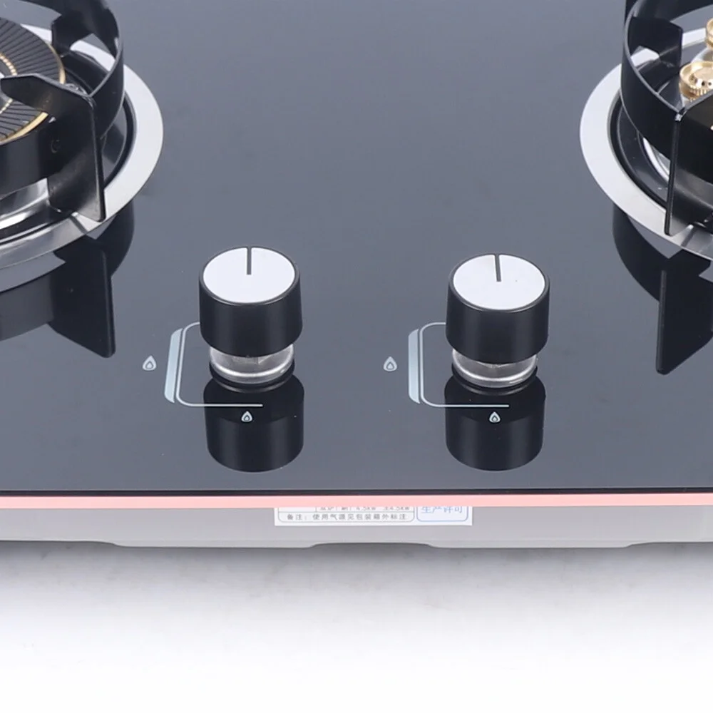 2-Burner Natural Gas Stove, Built-in Gas Cooktop Stove for Home Kitchen