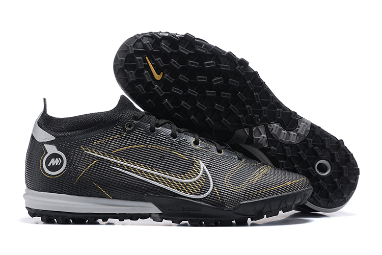 Vapor 14 Academy TF low-top fully knitted waterproof MD air cushioned grass spikes football shoes