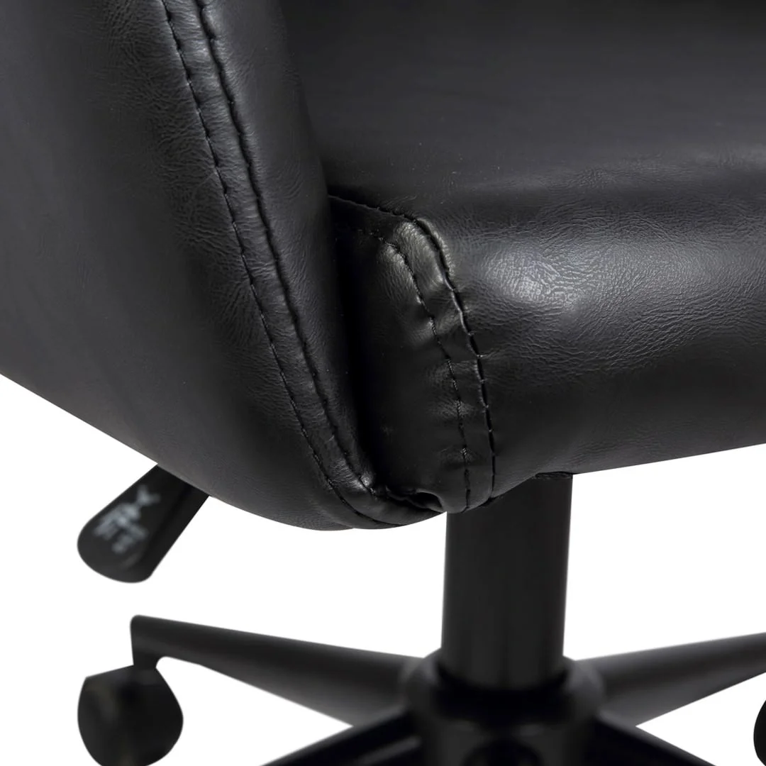 Porthos Home Madison Office Desk Chair, Tufted PU Leather Upholstery