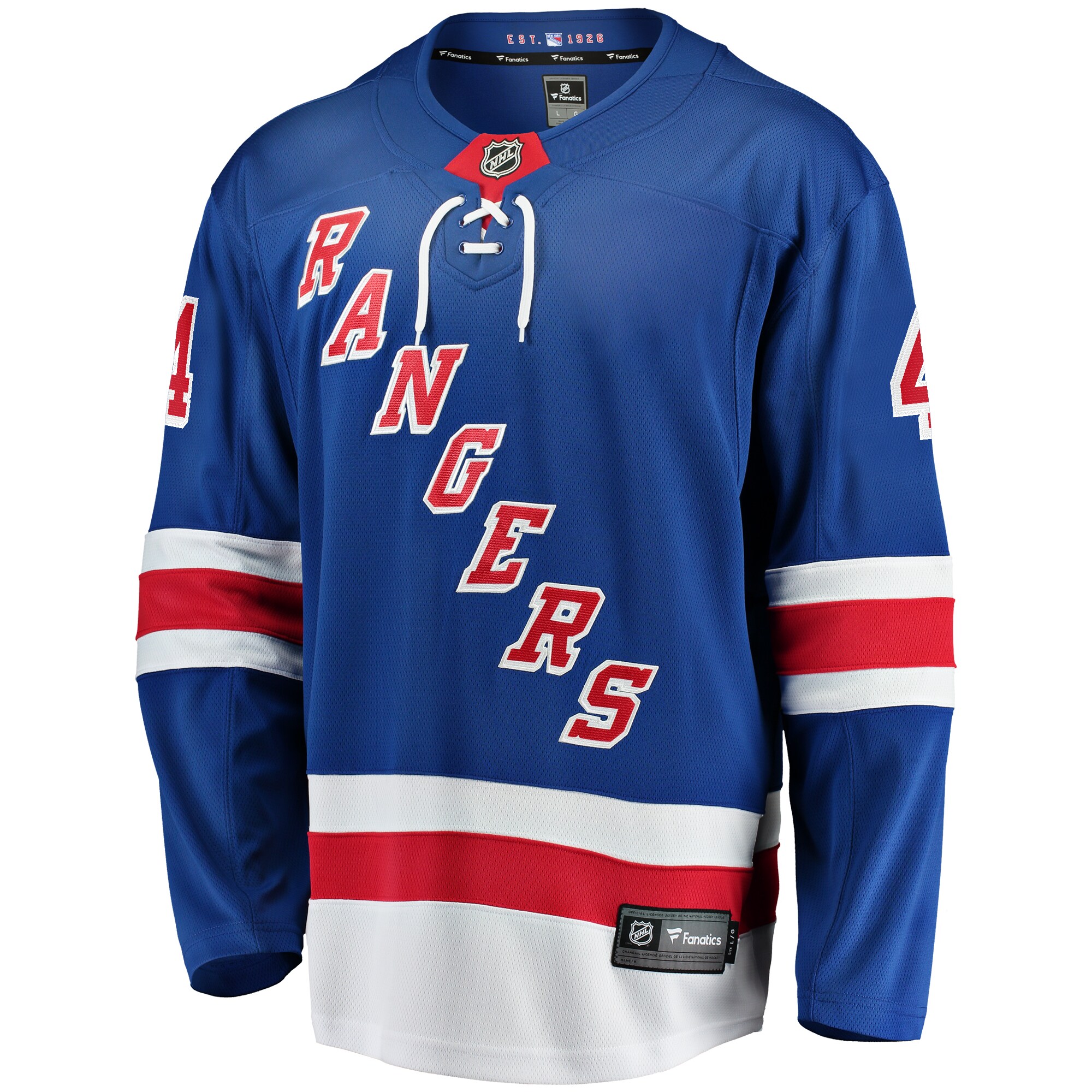 Braden Schneider New York Rangers Fanatics Home Premier Breakaway   Jersey – Blue