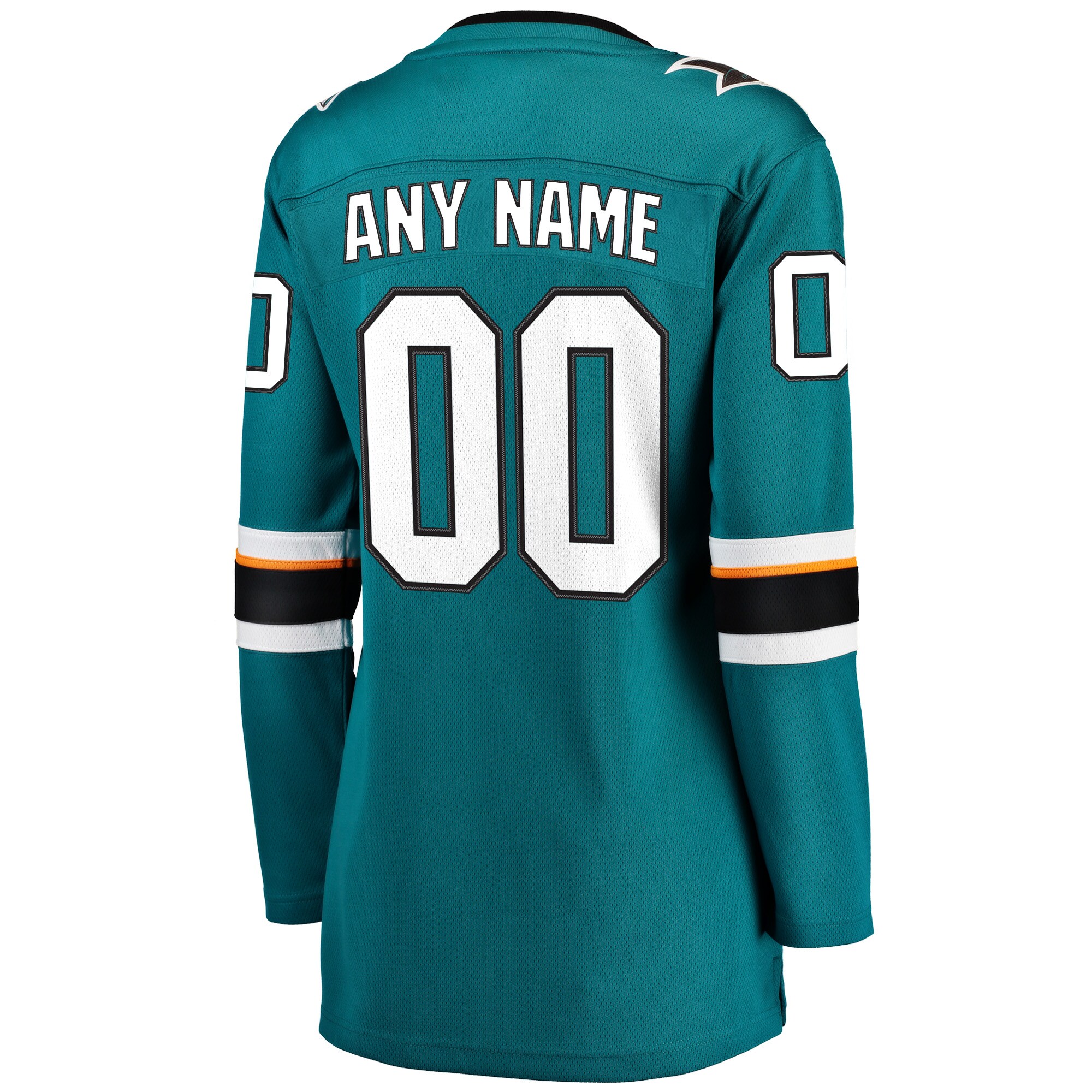 San Jose Sharks Fanatics Women’s Home Breakaway Custom Jersey – Teal