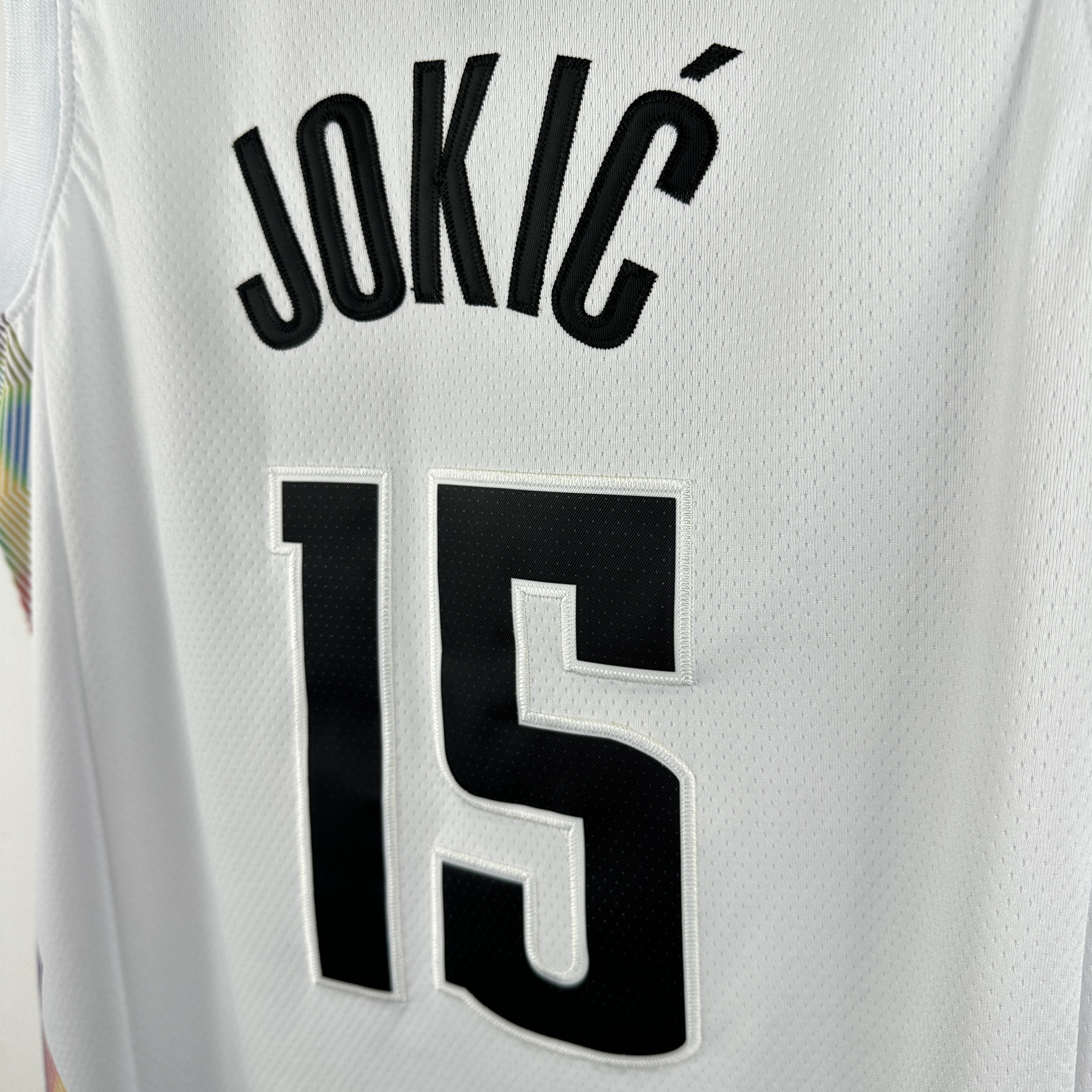 Embroidery 25th season Nuggets City Edition No. 15 Jokic