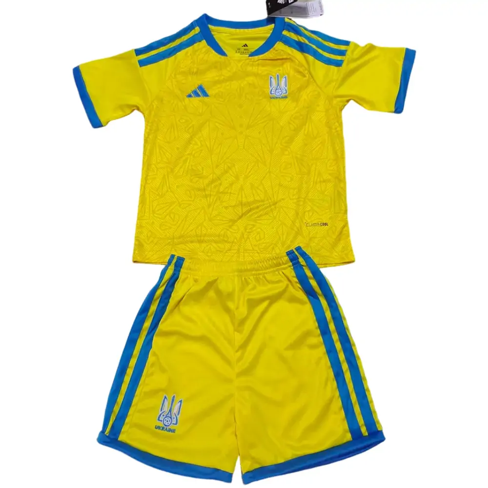2026-27 Ukraine Home Match Children's Jersey Set - Fans Edition