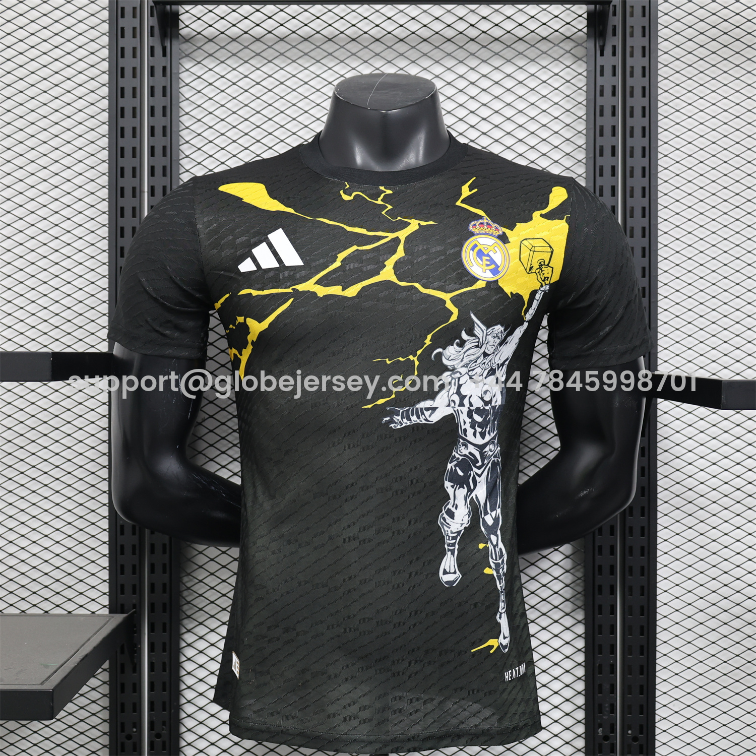 Real Madrid 25-26 Black Thunder Comics Special Jersey - Player Version