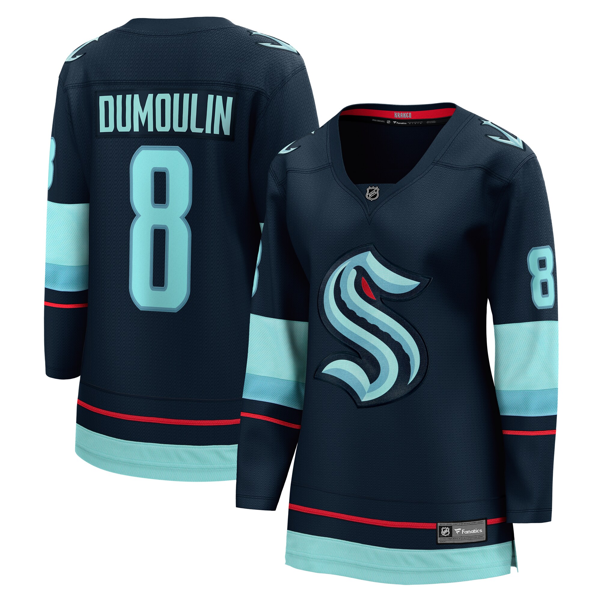 Brian Dumoulin Seattle Kraken Fanatics Women’s Home Breakaway   Jersey – Deep Sea Blue