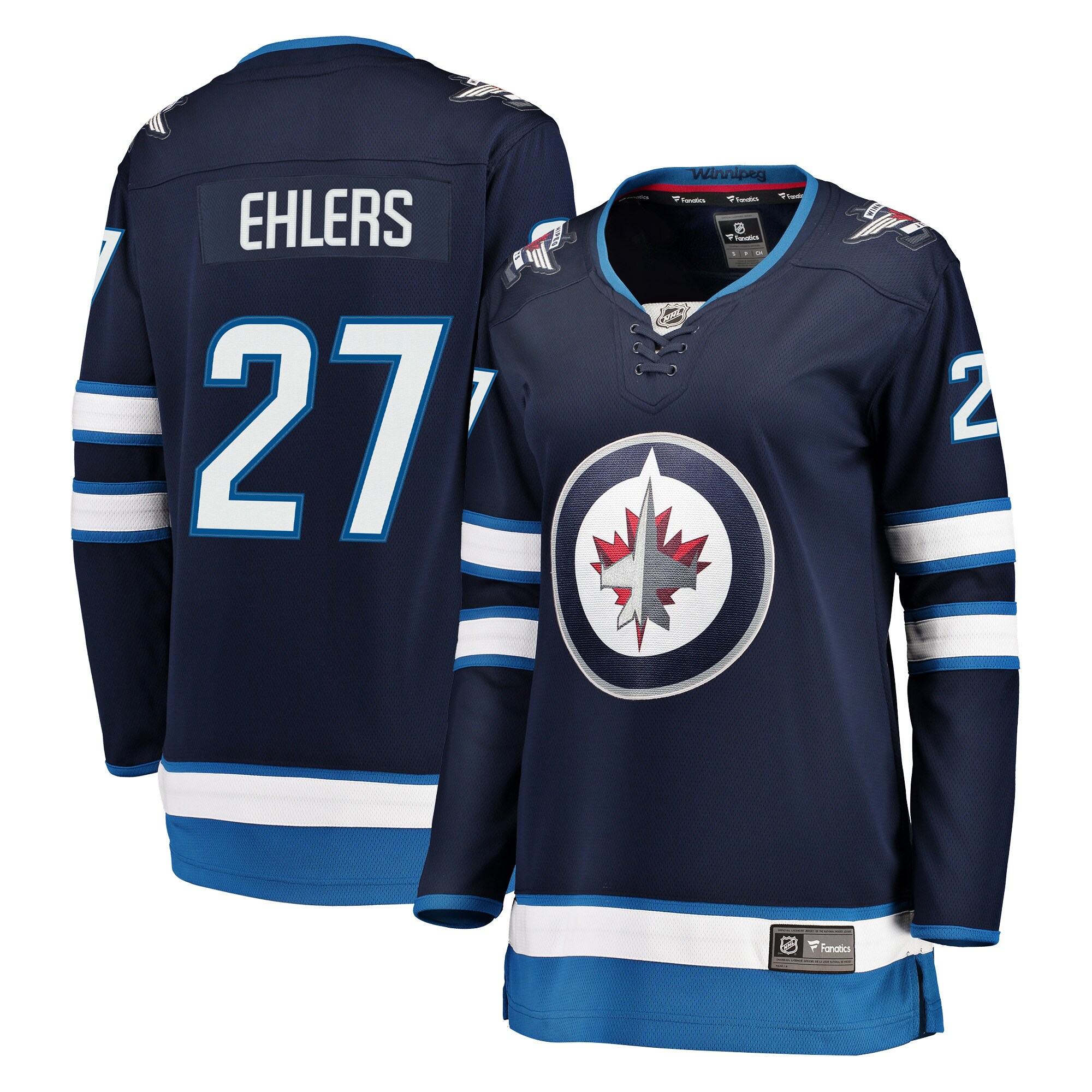 Nikolaj Ehlers Winnipeg Jets Fanatics Women’s Breakaway   Jersey – Navy