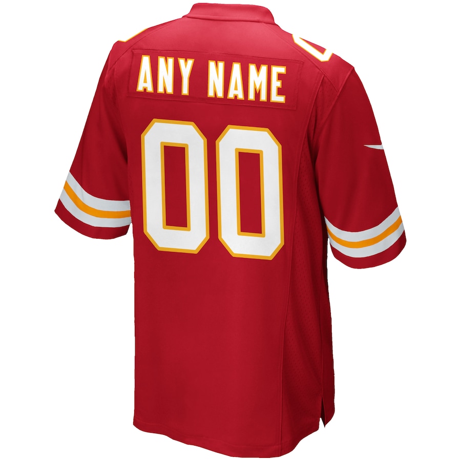 Custom Kansas City Chiefs Red Jersey
