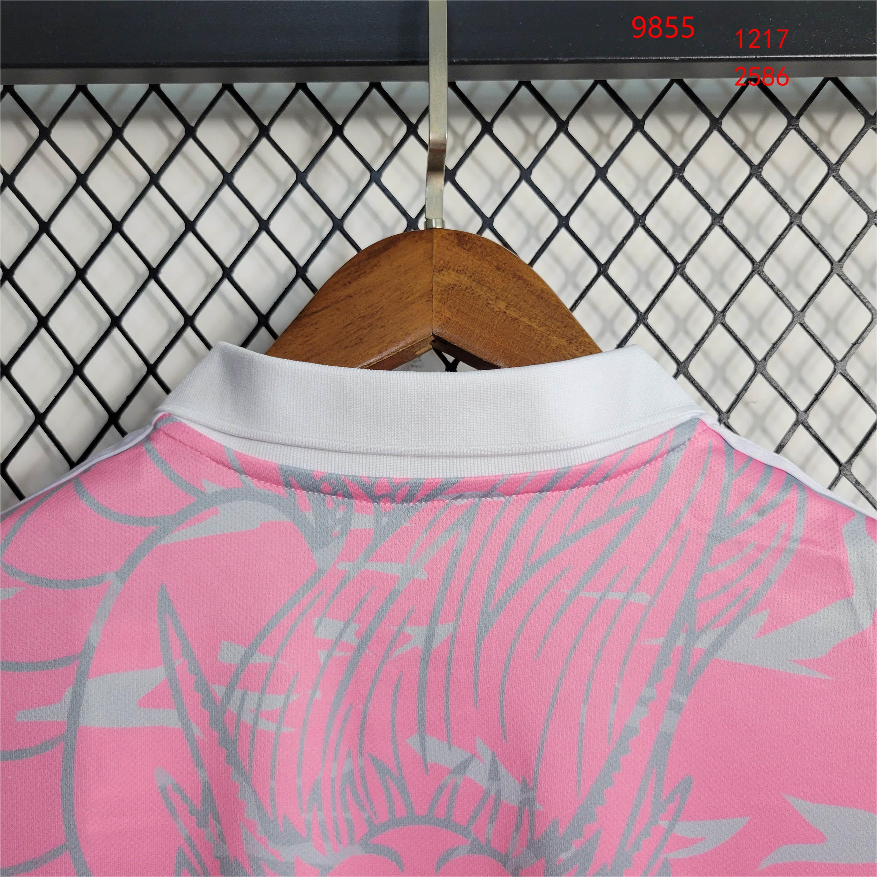 2023/2024 Real Madrid Chinese Dragon Pink Football Shirt - Fans Edition
