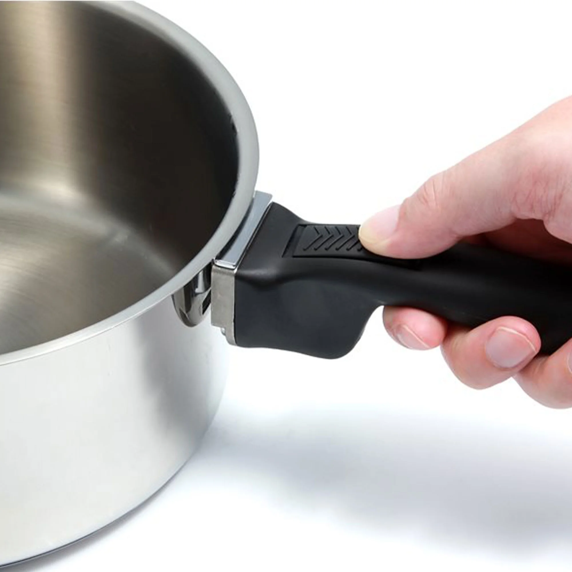 Camco Premium Ceramic Nesting Cookware Set- Non Stick Pans and Pots with Removable Handles, Space Efficient Excellent for RVs and Compact Kitchens, 7-Piece Set (43920)
