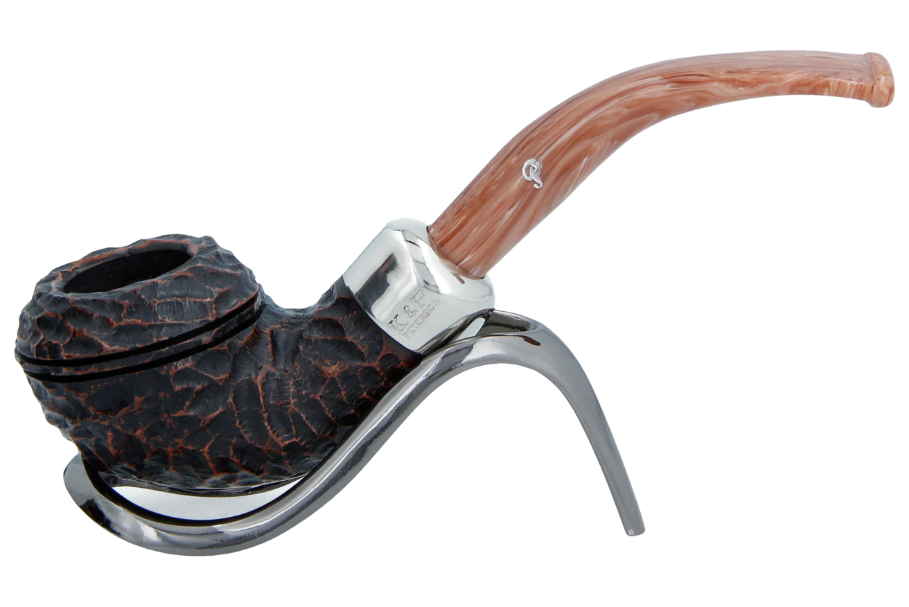 Peterson of Dublin Derry Rusticated Briar Smoking Pipe - Shape 999 - 9mm