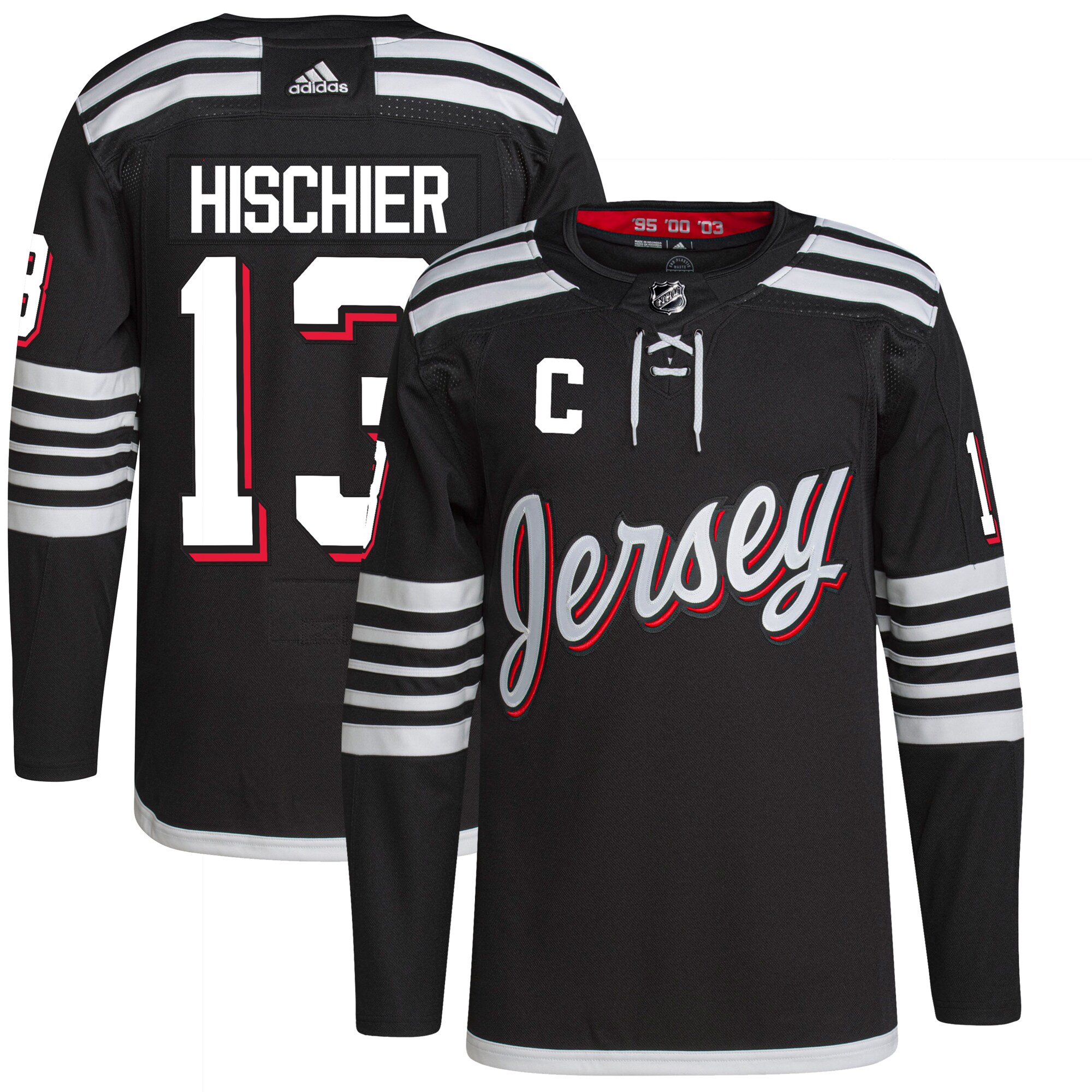 Nico Hischier New Jersey Devils  Alternate Primegreen    Jersey – Black