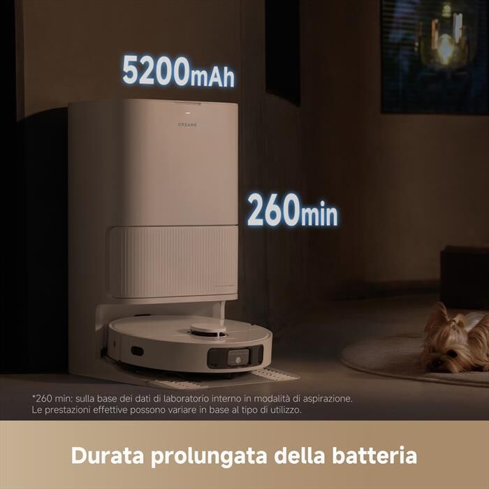 DREAME - Aspirapolvere robot D20 ULTRA VIM-Bianco