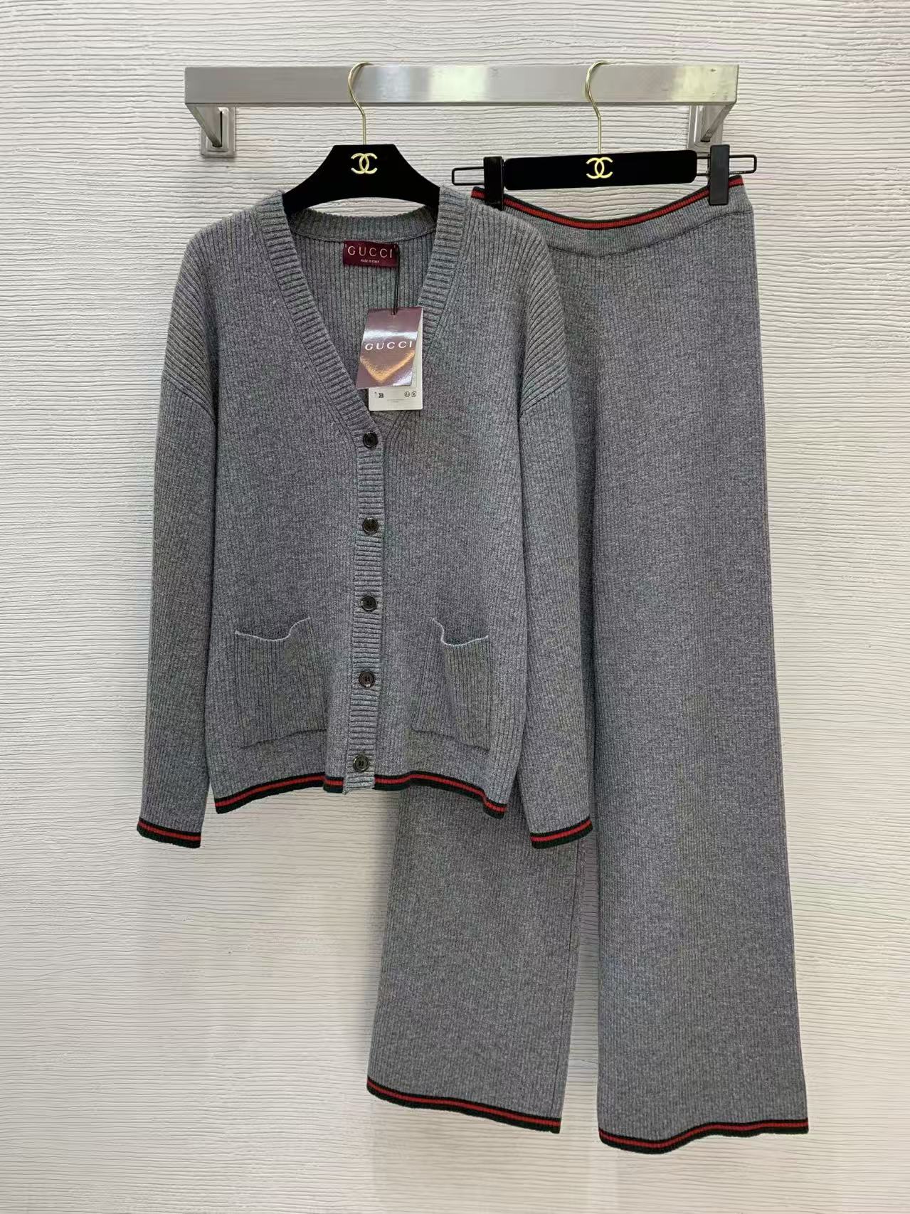 New high-end custom wool blend cardigan