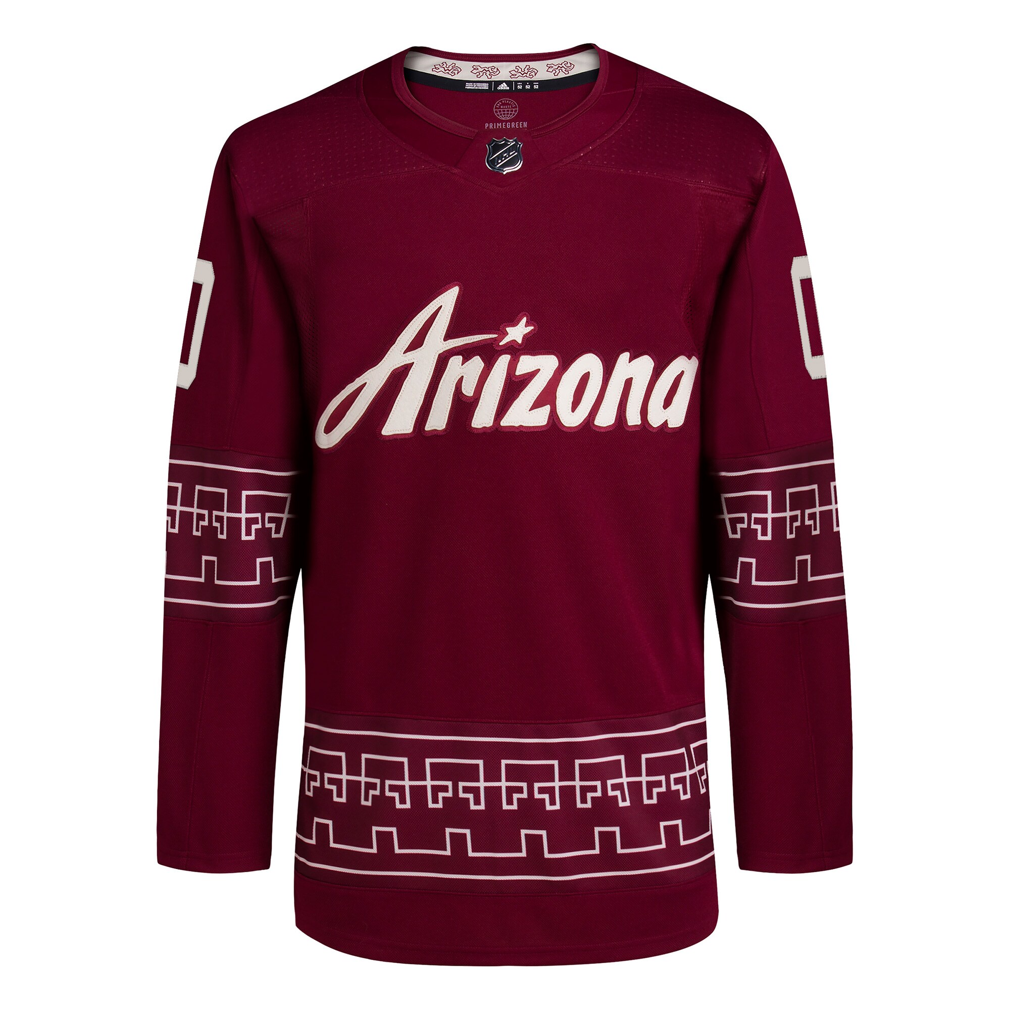 Arizona Coyotes   Alternate  Primegreen  Custom Jersey – Garnet