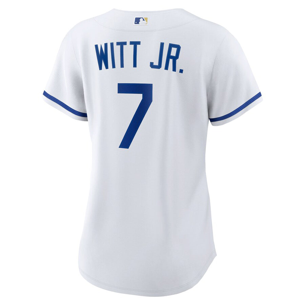 Women's Kansas City Royals Bobby Witt Cool Base Replica Home Jersey - White