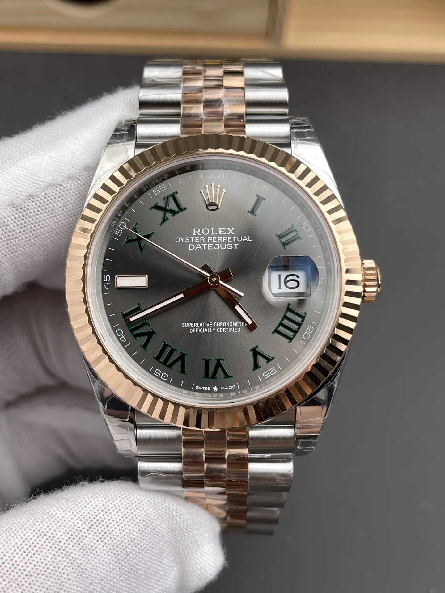 Rolex Datejust Two-Tone Rose Gold 41mm