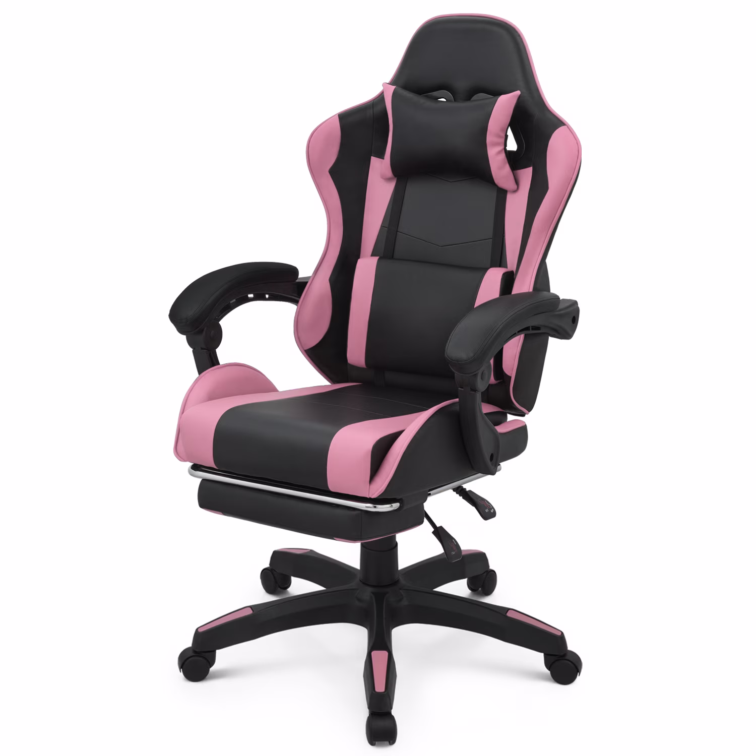 Magshion Adjustable Gaming Chair, Ergonomic PC Computer Seat with Headrest and Lumbar Support for Adults Teens Desk Chair, Black