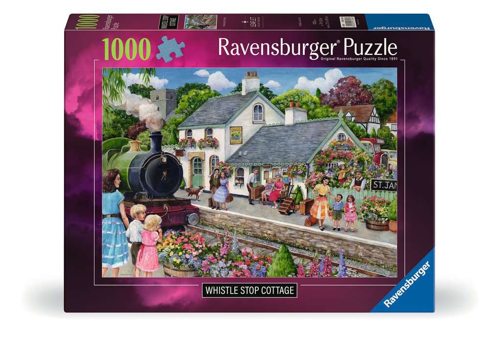 Whistle Stop Cottage by Debbie Cook - 1000 Piece Jigsaw Puzzle (Ravensburger)