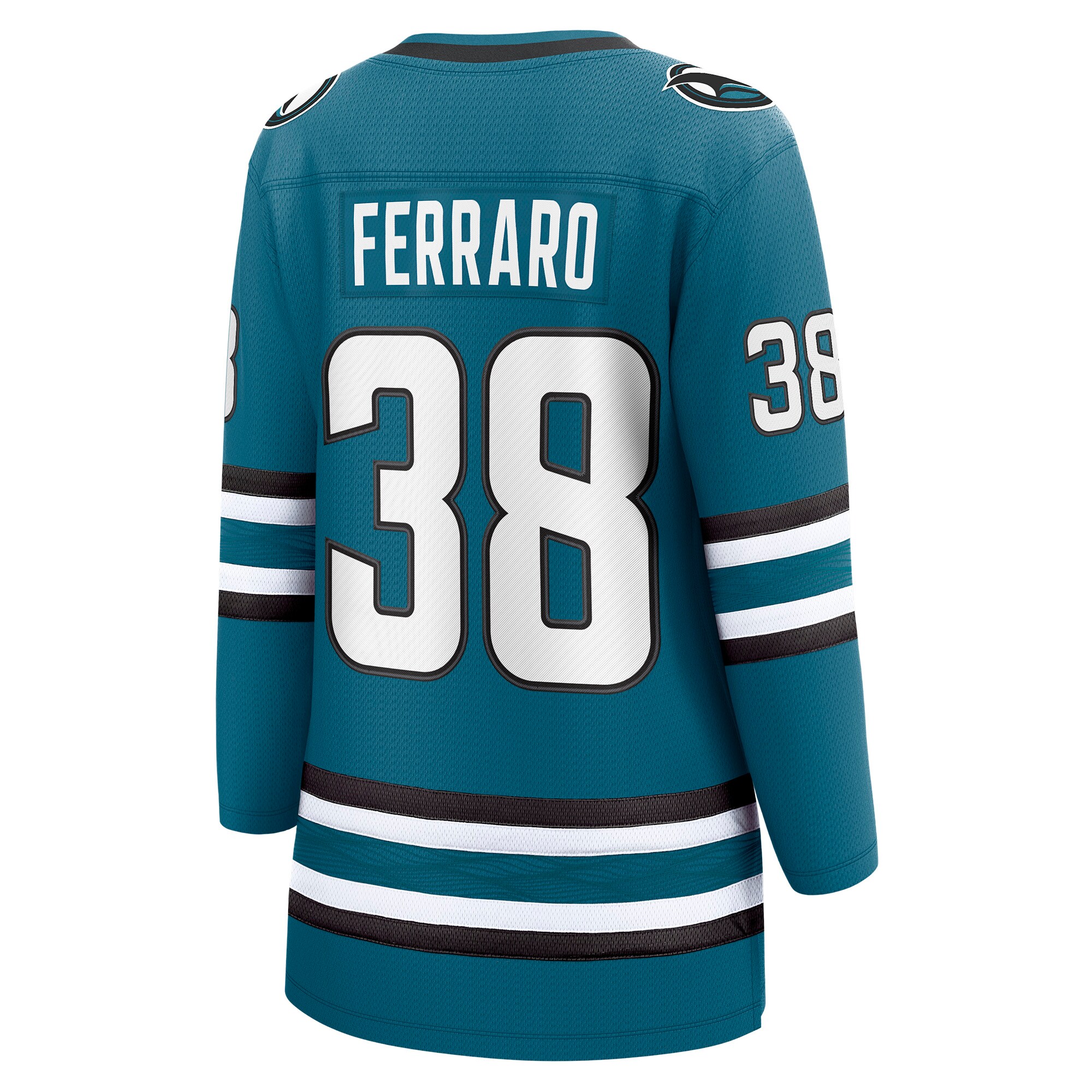 Mario Ferraro San Jose Sharks Fanatics Women’s Home Breakaway   Jersey – Teal