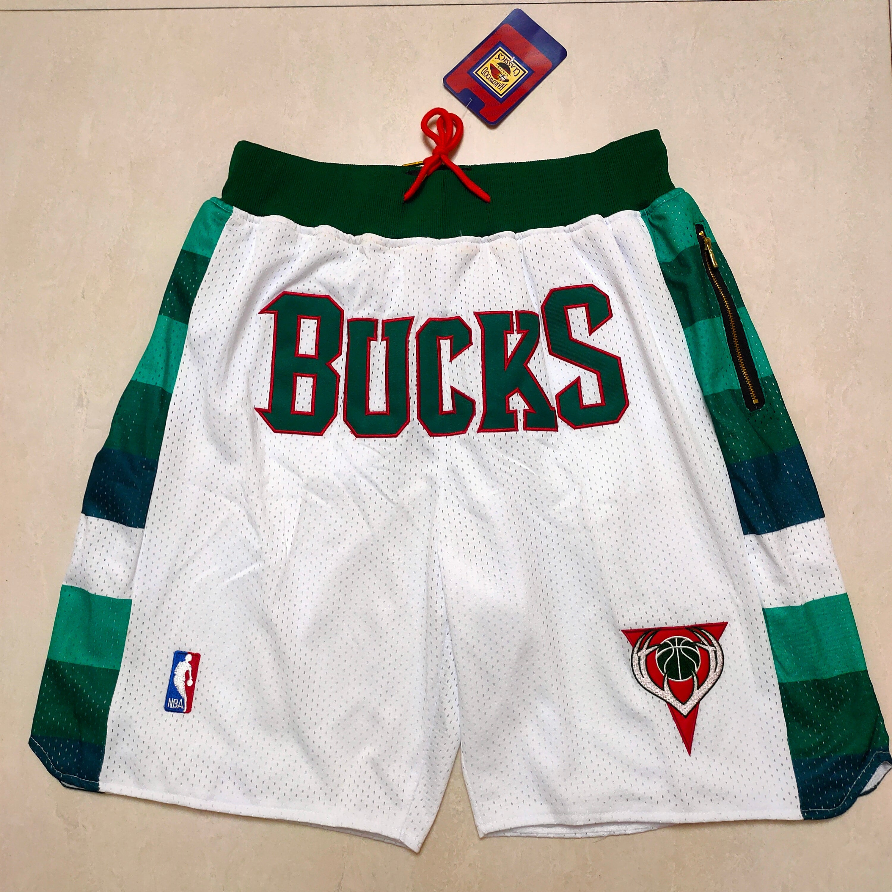 Milwaukee Bucks White Pocket Pants