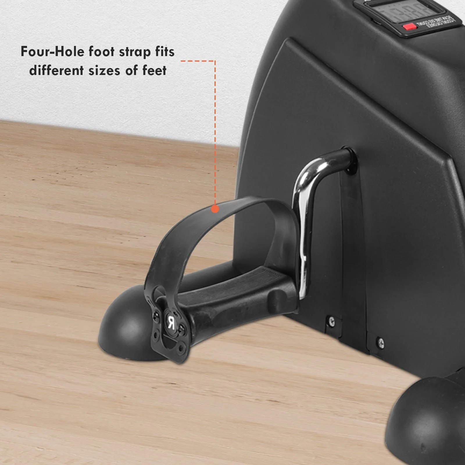 Desk Bike Pedal Exerciser, Mini Exercise Bike Stepper Indoor Exercise, Elder Bike Pedal Exerciser Under Desk Fitness Equipment with LCD Screen Display